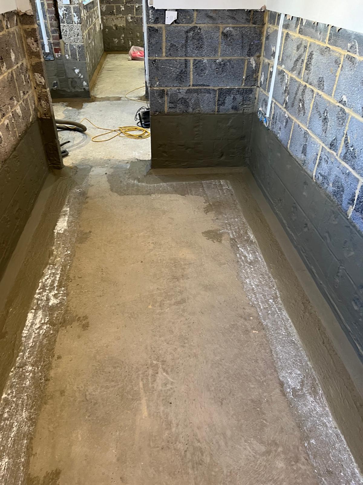 The contractor's attempt to repair the cut away DPM
