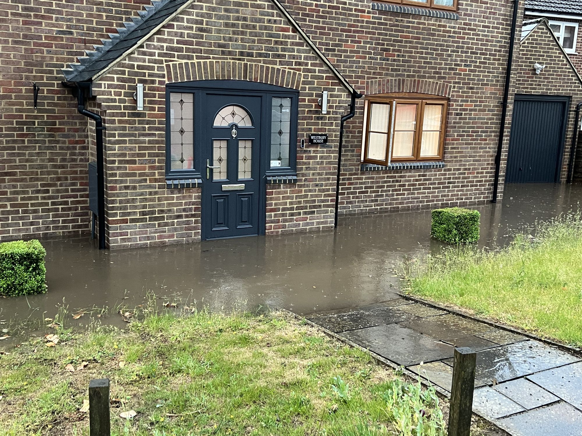 Water at the door — the moment it comes in