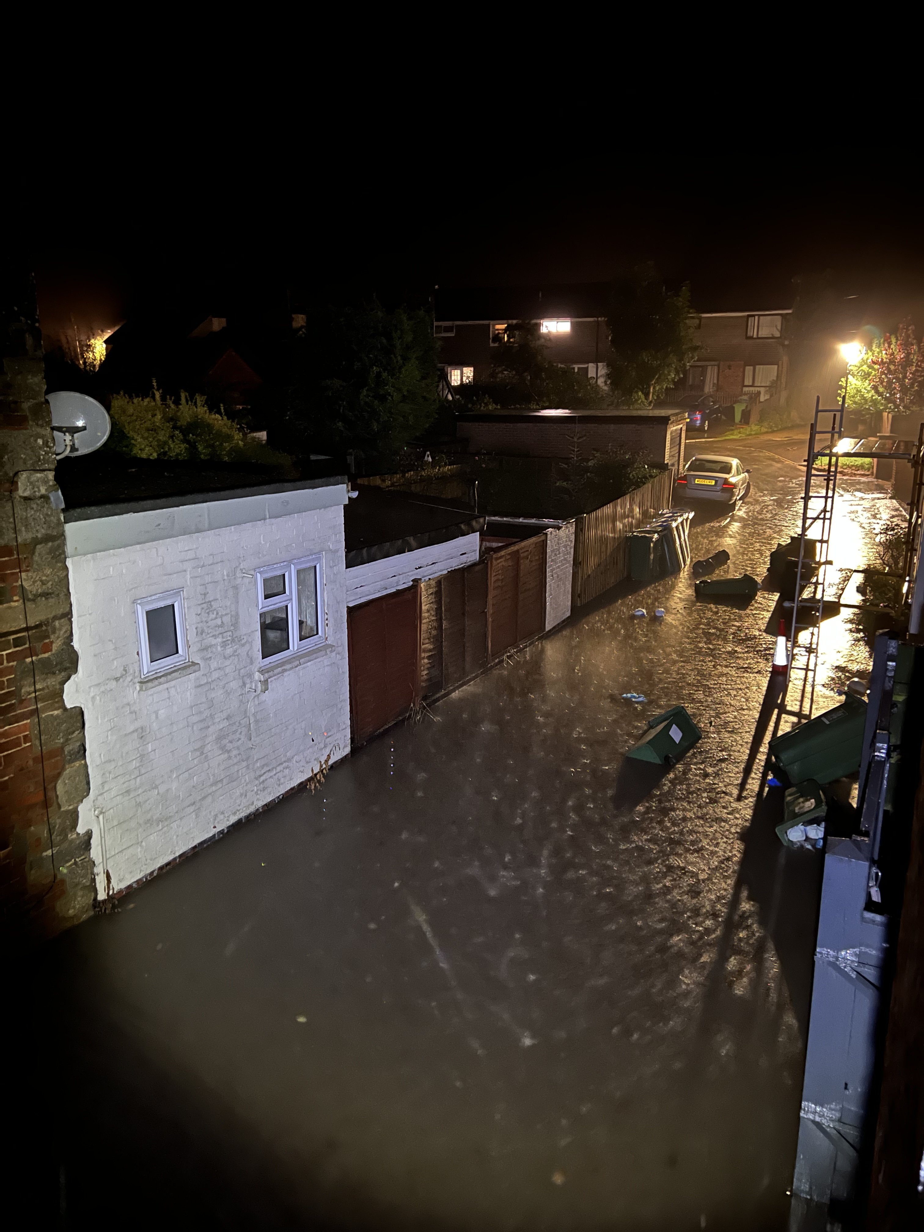 External floodwater — the second flood, September 2024